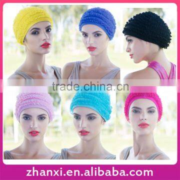 Wholesale girls swimwear accessories women fashion bathing adult swim funny swimming cap
