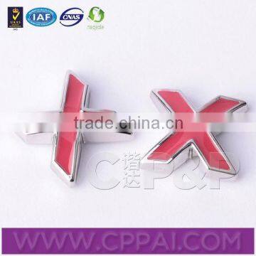 Red cross shape standard rivet for jeans