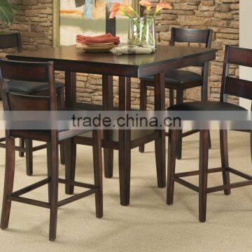 Modern solid wood frame restaurant furniture dining table and chair