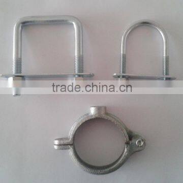 Hot sale square / U bolt pipe clamp, metal fastener pipe clamp