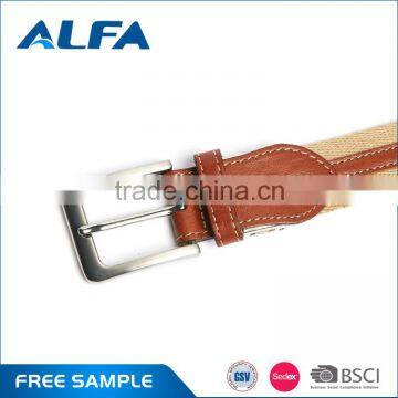 Alfa China Factory Fabric Belt Making Supplies Cotton Mens Canvas Belts Wholesale