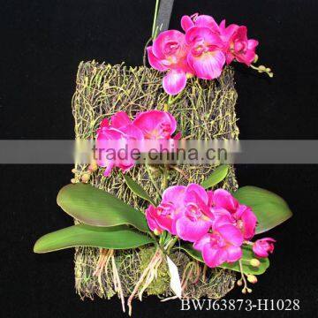 Wholesale artificial orchid flower,artificial flower orchid vanda for home decoration,hot sale mutiple color silk flower