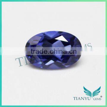 2015 wholesale loose gemstones 33# oval shape CZ aquamarine gemstone prices