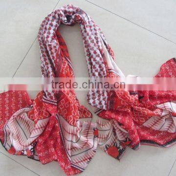 Turkish Printing Silk Scarf photo-6