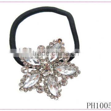 2014 summer fashion flower hair scrunchies wholesale,hair elastic band for women