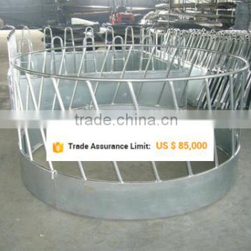 hot sale galvanized round cattle and carra hay feeder