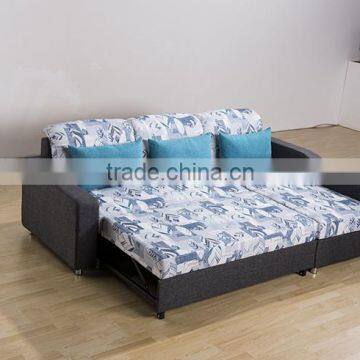 Multifunctional Fabric Corner Sofa Bed With Storage for Wholesales