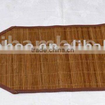 flag brown bamboo table runner