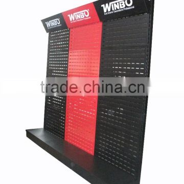 Metal black powder coating car accessories display stand