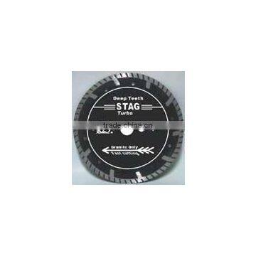 (STAG) Deep teeth turbo small diamond Saw blade for fast cutting granite