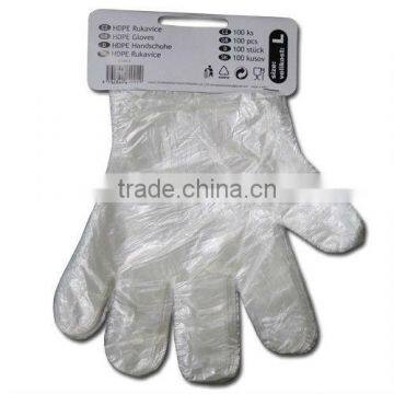 hdpe transparent gloves,embossed