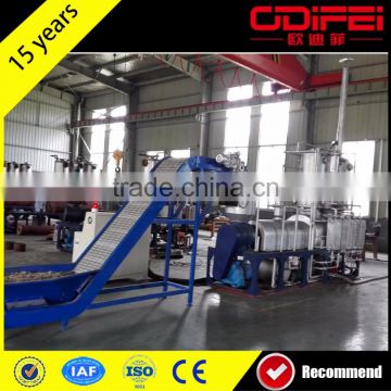 refining equipment machinery for waste plastic to oil