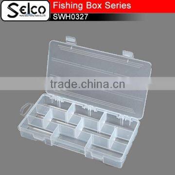 SWH0327A Transparent plastic fishing tackle accessories lure box