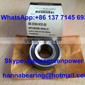 SB22204W33SS Mexico Made Spherical Roller Bearing SB 22204 W33 SS Bearing With Seals 20*47*18mm photo-2