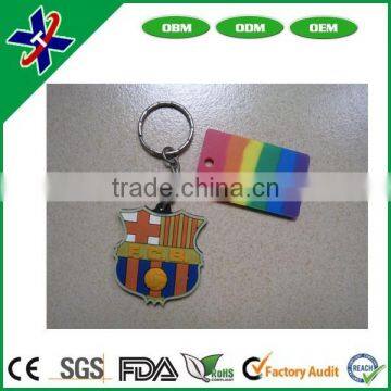 Advertising promotional mini gifts pvc make charm keychain pvc silicone keychain,