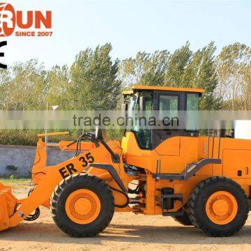 Everun 3 Ton Small Front End Wheel Loader With Adjustable Snow Blade photo-3