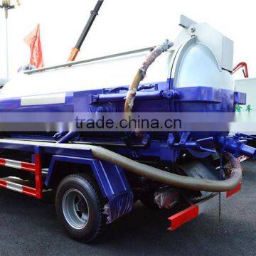 Capacity 4000l-5000l 4X2 Vacuum Sewage Tank Trucks in China photo-3