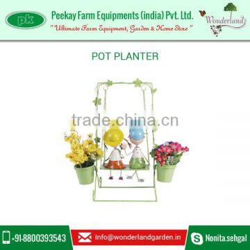 Custom Cheap Resin Flower Pot Planter Unique Boy Girl Two Pot Planters for Sale photo-3