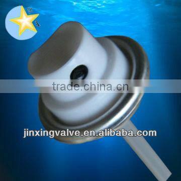 Hair spray aerosol valve with actuator