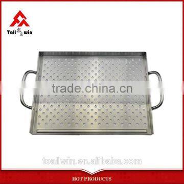 Colorful Coating BBQ Accessorices Non-stick Steel Bbq Grill Basket photo-4