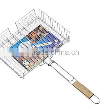 BBQ grill cooking basket meat grids