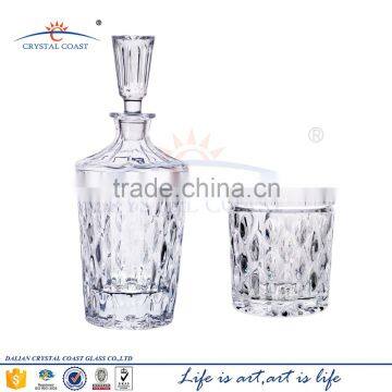 Vodka Decanter and Vodka Glasses Set by Crystal Coast Glassware photo-3