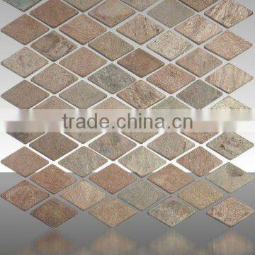 Cheap red marble mosaic tile