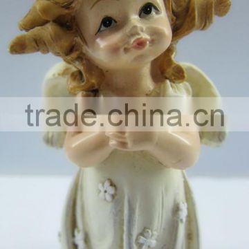 Resin small young girl figurine