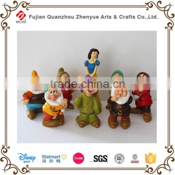 Snow White and Seven Dwarfs Resin Scultpure