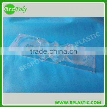 Clear disposable plastic clamshell fruit packaging