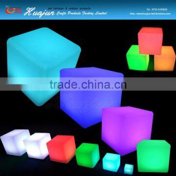 China High Quality PE Plastic Rechargeable Colorful Led Light Chair, Led Cube, Led Stool photo-6
