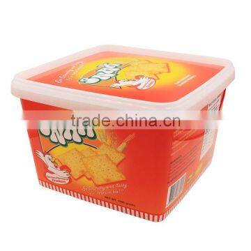 3.5L IML Plastic Cookie Box /Biscuit Container,Certificate Pet Food Containers photo-5