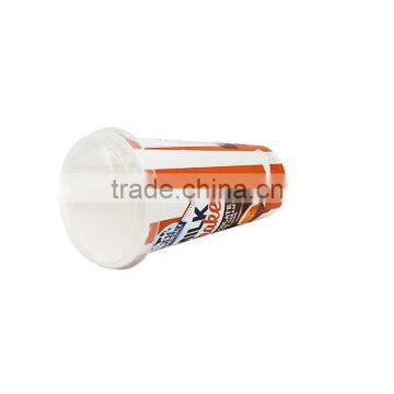 IML 14oz/400ml Plastic Disposable Red and White Color Large Coffee Mugs,Thin Wall Take Away Food Grade Coffe Cup photo-3