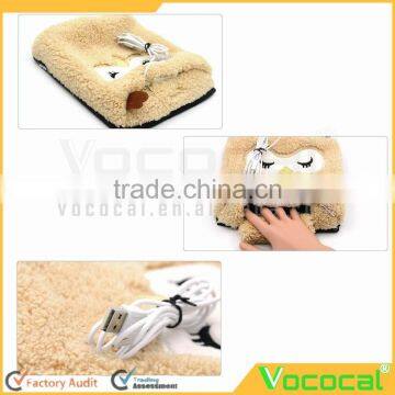 Cartoon USB Hand Warmer Mouse Pad Wristbands Mousepad for Christmas Gift Owl Pattern photo-2