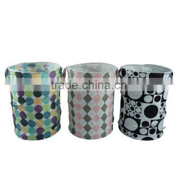 16.5*H25 Inch Polyester Laundry Basket, Bubble Pattern photo-6