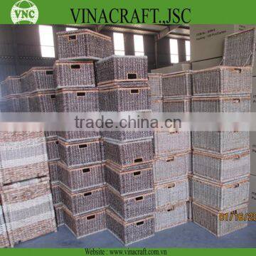 Wicker laundry basket laundry hamper basket