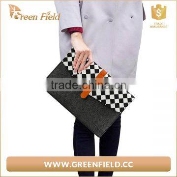 Alibaba express popular design felt women bag,felt women clutch bag from China supplier