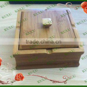 new style factory price wooden table ashtray with lid