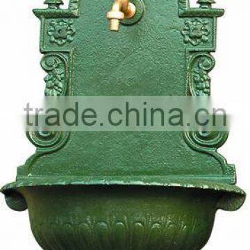 Outdoor Antique Cast Iron Wall Fountain
