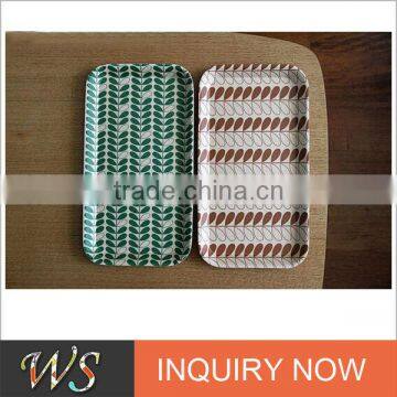 Eco-friendly Bamboo Fiber Nordic Style Lunch Tray