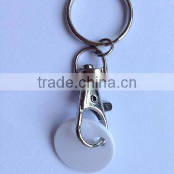 Promotional Plastic Trolley Coin Keychain/Shopping Cart Coin Key Holder photo-2
