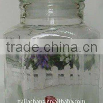 Large Juice Glass Container With Tap photo-2