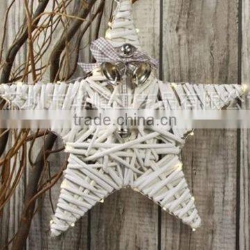 2016 New Sample Handmade Large White Woven Wicker Stars photo-2