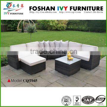 Synthetic Rattan Round Sofa Bed