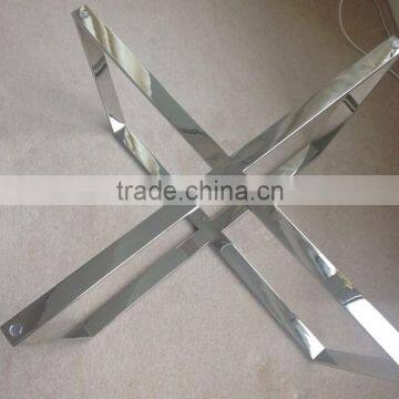 Chrome Metal Dining Table Base photo-5