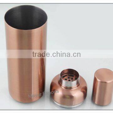 Stainless Steel Vodka Cocktail Shaker With Copper Finish photo-2