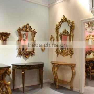 Half Moon Antique Table With Mirror Set for Hotel or Home Decor photo-4