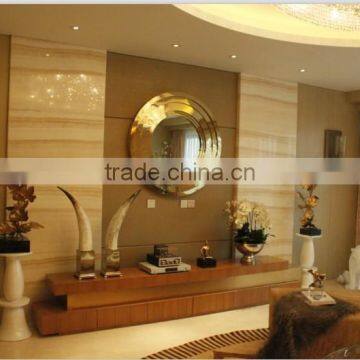 Stainless Steel Bathroom Round Shape Wall Mounted Mirror photo-3