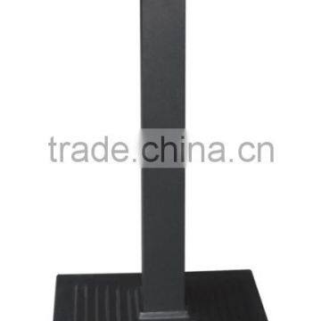 black cast iron square table base