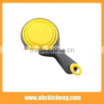 4-pc Set Silicone Foldable Measuring Spoon Measuring Cup Baking Silica Gel Soft Measuring Cup photo-4